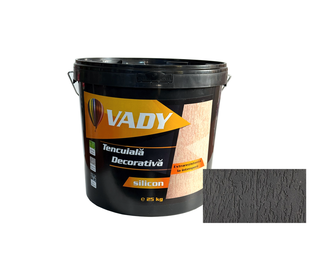 Tencuială SILICON-GRI ANTRACIT, 25 KG